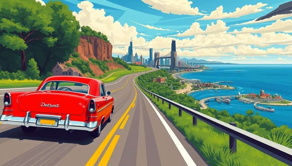 detroit to chicago road trip