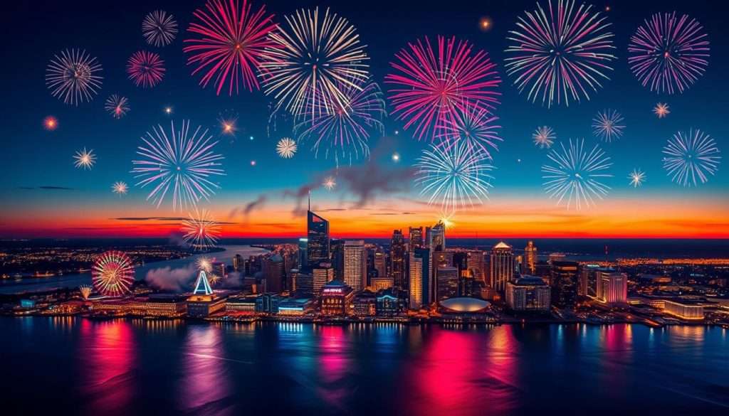 detroit firework schedule